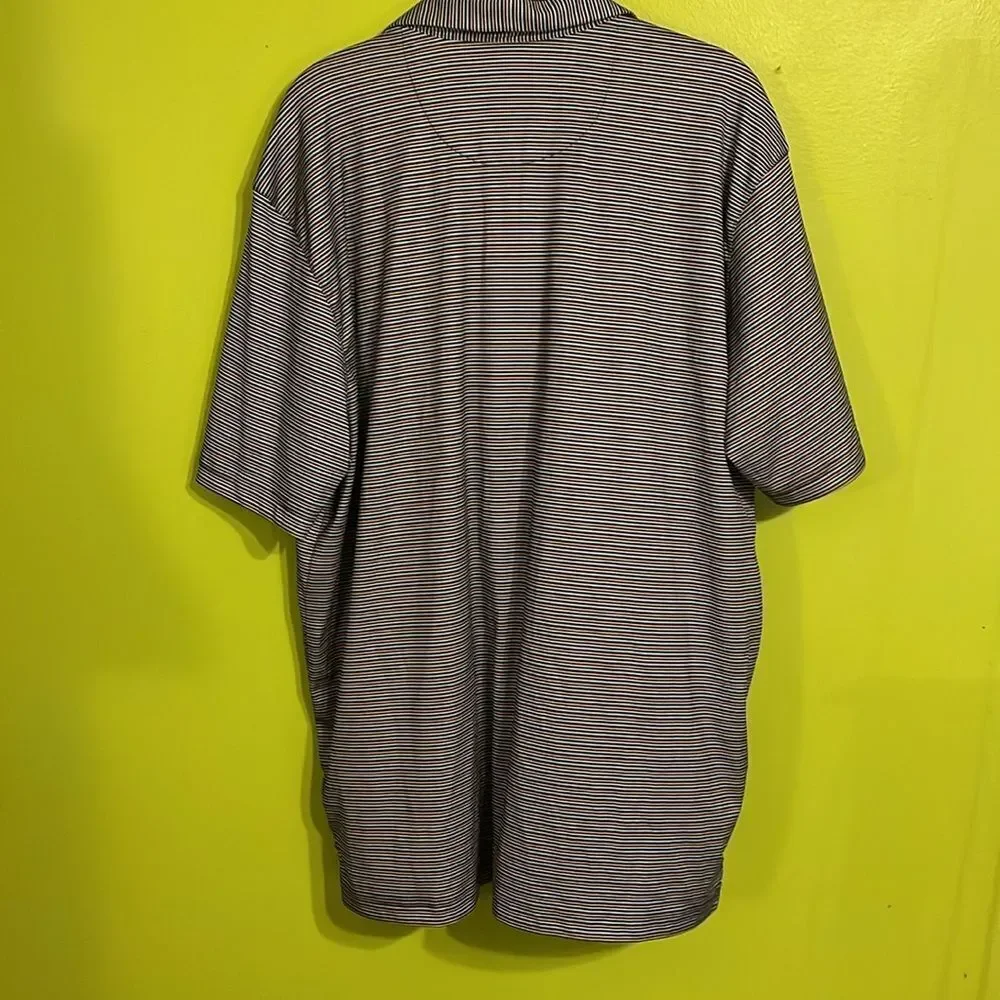 Greg Norman Men's Striped Polo Golf Shirt Size XL